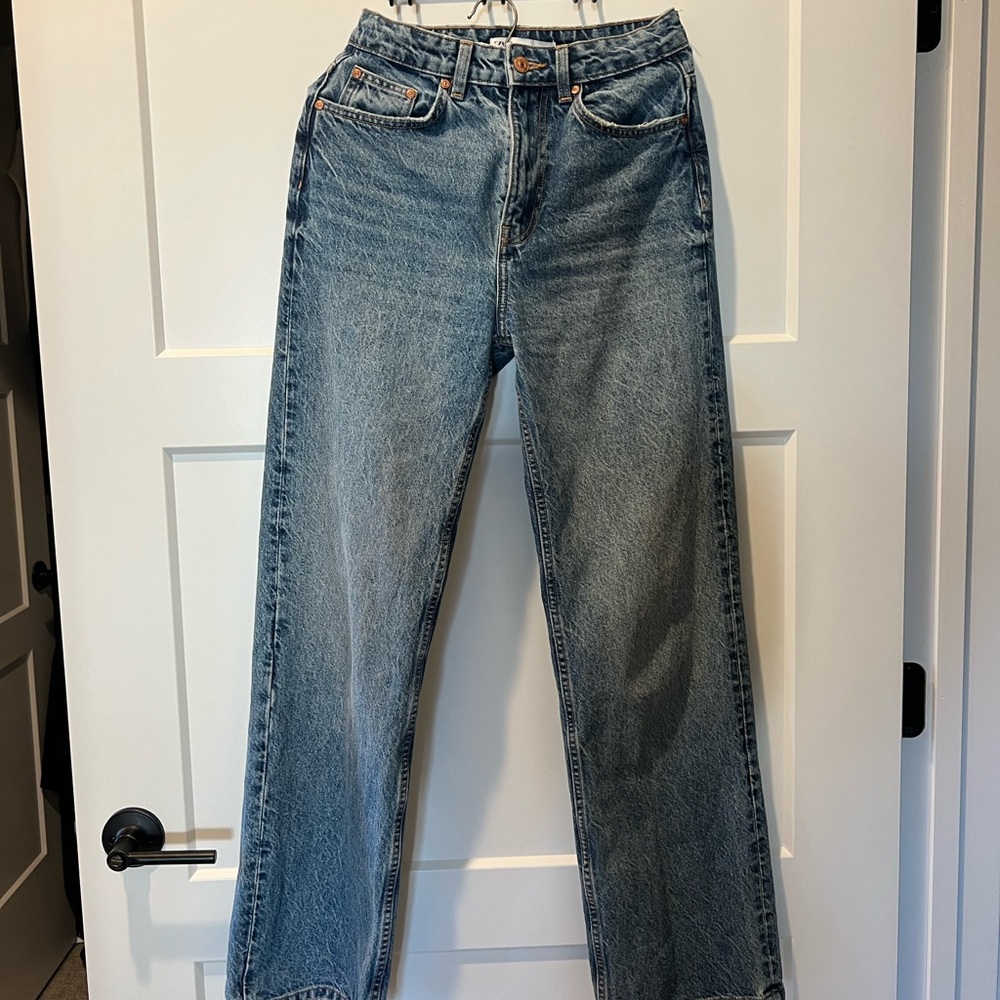Zara Straight Leg Denim Jeans